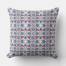 Iznik-Blumenmuster Kissen