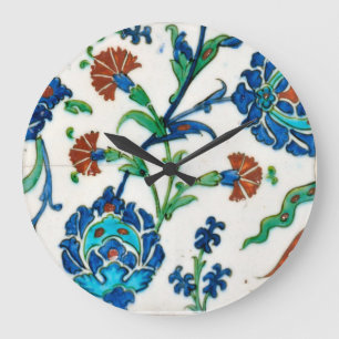 iznik ceramics große wanduhr