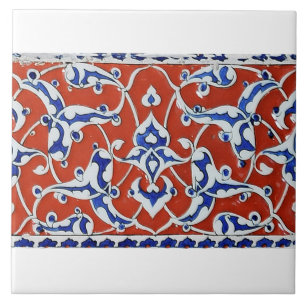 Iznik-Fliese in roter Farbe Fliese