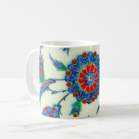 iznik Fliese Kaffeetasse (Vorderseite Links)
