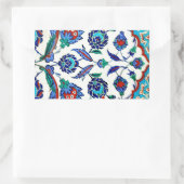 Iznik-Fliese Rechteckiger Aufkleber (Tasche)