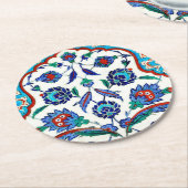 Iznik-Fliese Runder Pappuntersetzer (Angewinkelt)