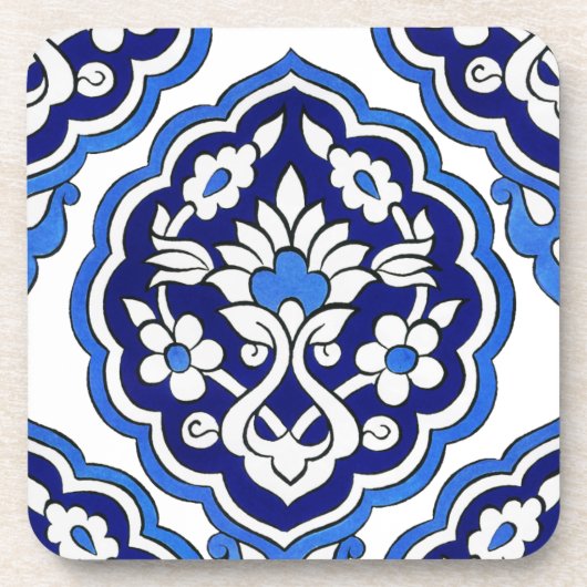 Iznik Fliesen Cork Untersetzer (Vorderseite)