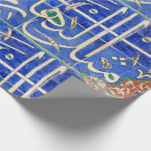 Iznik Fliesen mit islamischer Kalligraphie Geschenkpapier (Ecke)