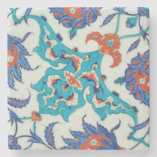 Iznik-Keramik Steinuntersetzer (Vorderseite)