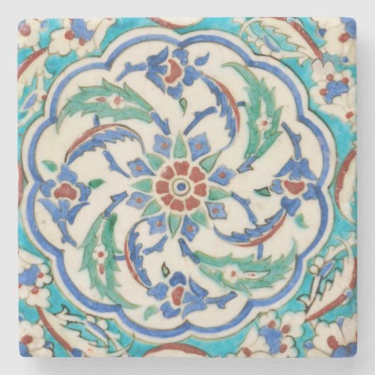 Iznik-Keramik Steinuntersetzer (Vorderseite)