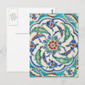 iznik Keramiken Postkarte (Vorne/Hinten)