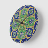 iznik-Keramiken Runde Wanduhr (Winkel)
