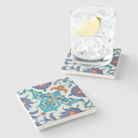 iznik Keramiken SteinUntersetzer (Seitenansicht)