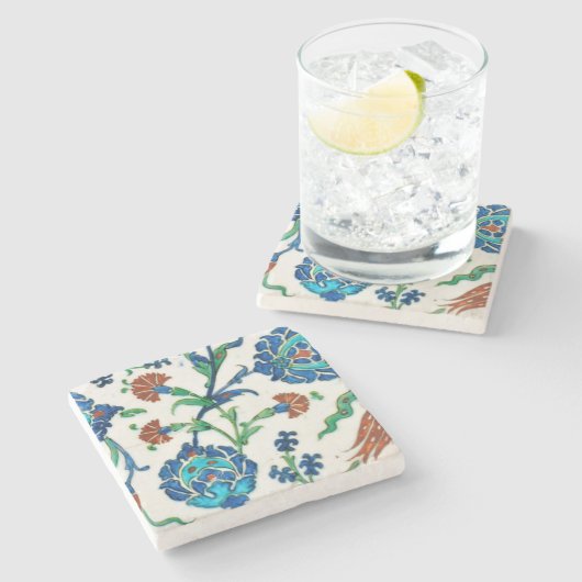 iznik Keramiken SteinUntersetzer (Seitenansicht)