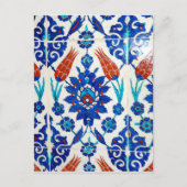 Iznik Oriental Tile Design Postkarte (Vorderseite)