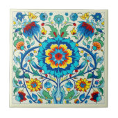 Iznik pastel Serene Garden Fliese (Vorderseite)