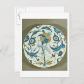 Iznik-Schale mit einem Pfau unter fl Postkarte (Vorne/Hinten)