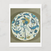 Iznik-Schale mit einem Pfau unter fl Postkarte (Vorderseite)