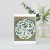Iznik-Schale mit einem Pfau unter fl Postkarte (Stehend Vorderseite)