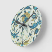 Iznik-Schale mit einem Pfau unter fl Runde Wanduhr (Winkel)