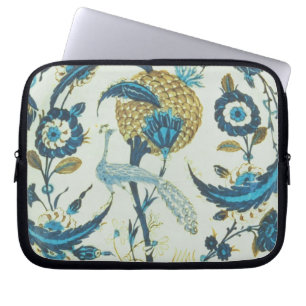 Iznik Teller, der mit einem Pfau gemalt wurde, Laptopschutzhülle