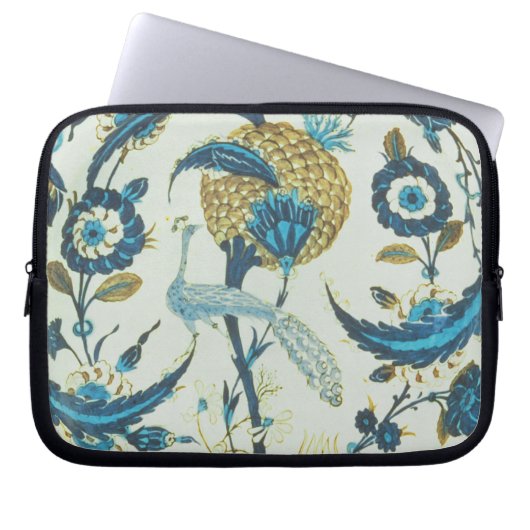 Iznik Teller, der mit einem Pfau gemalt wurde, Laptopschutzhülle (Vorderseite)