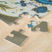 Iznik Teller, der mit einem Pfau gemalt wurde, Puzzle (Seite)