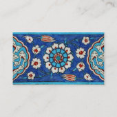 iznik tile Business Card Visitenkarte (Rückseite)