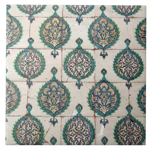 Iznik Tiles Green Fliese (Vorderseite)