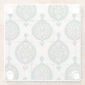 Iznik Tiles Green Glasuntersetzer (Rückseite)