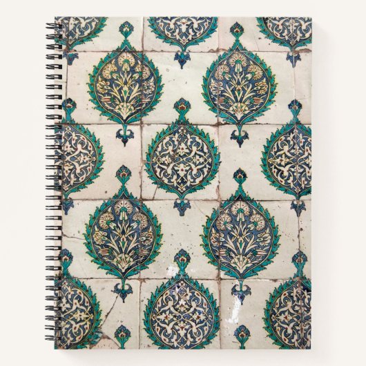 Iznik Tiles Green Notizblock (Vorderseite)