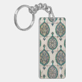 Iznik Tiles Green Schlüsselanhänger (Vorderseite links)