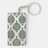 Iznik Tiles Green Schlüsselanhänger (Rückseite)