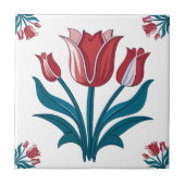 Iznik Tulip Floral Pattern Keramik Tile Fliese (Vorderseite)