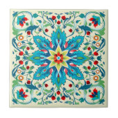 Iznik Turquoise Spring Symphony Fliese (Vorderseite)