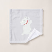 Izzie Der Westie Badhandtuch Set (Waschlappen)