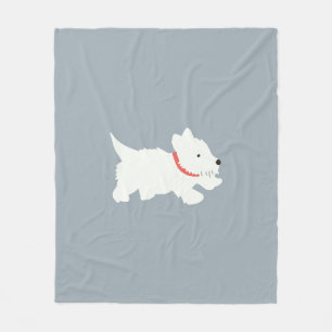 Izzie Der Westie Fleecedecke