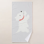 Izzie The Westie Badehandtuch (Badehandtuch)