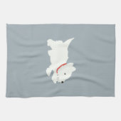 Izzie The Westie Geschirrtuch (Horizontal)