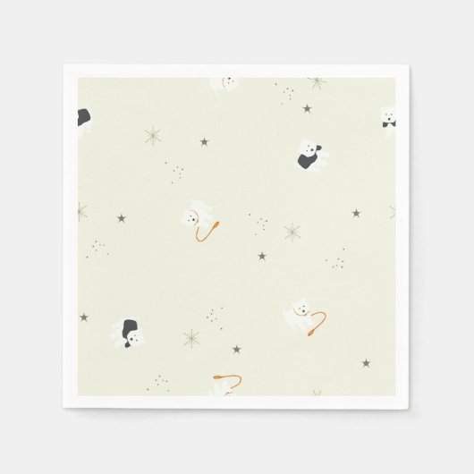 Izzie The Westie Serviette (Vorderseite)