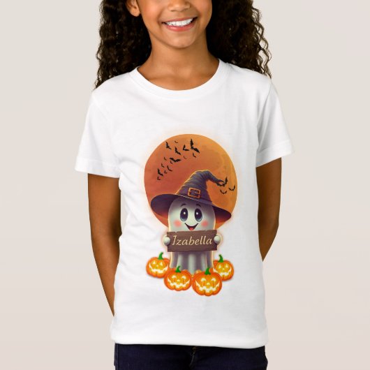 Izzy Ghost Halloween-Party: Frohes Halloween T-Shirt (Vorderseite)