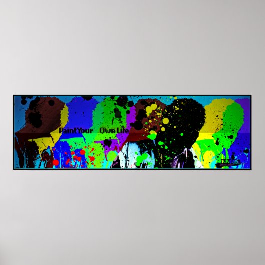 IZZY THE ARTIST - Paint your own Life Poster (LRG) (Vorne)