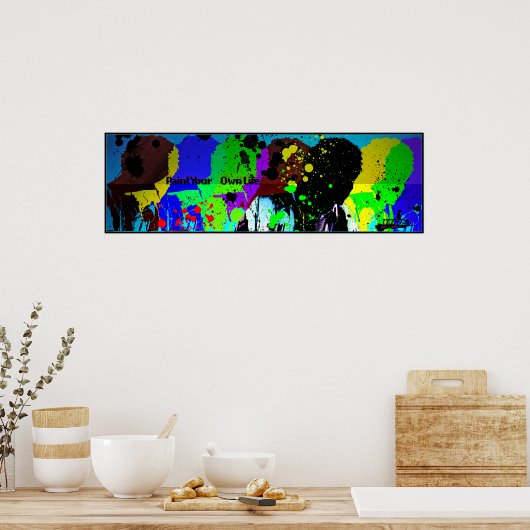 IZZY THE ARTIST - Paint your own Life Poster (LRG) (Küche)