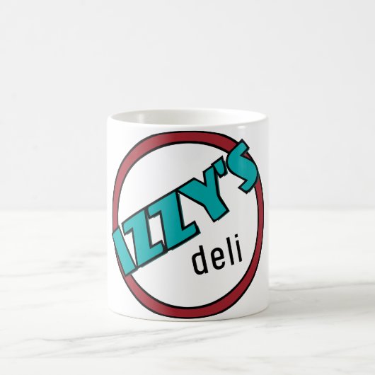 Izzys Feinkostgeschäft Kaffeetasse (Mittel)
