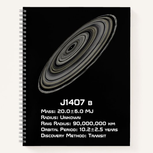 J1407 b (1SWASP J140747.93-394542.6 b) Notizblock (Vorderseite)