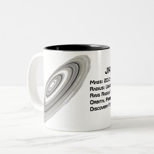 J1407 b (1SWASP J140747.93-394542.6 b) Zweifarbige Tasse (Vorderseite Links)