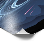 J1407b Space Travel Poster (Ecke)