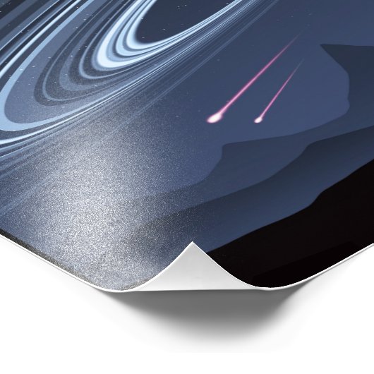 J1407b Space Travel Poster (Ecke)