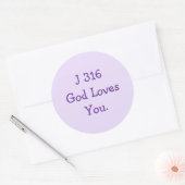 J316 Gospel  Runder Aufkleber (Umschlag)