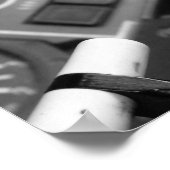 J41 Levers B&W Poster (Ecke)