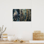 J58 Jet Motor - SR-71 Blackbird, A-12, YF-12 Poster (Küche)