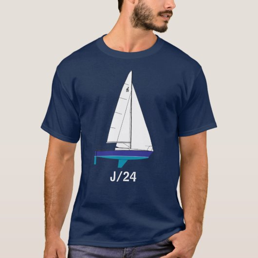 J/24 Sailboat T-Shirt (Vorderseite)