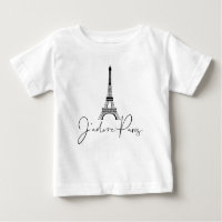 J' adore Paris Eiffel Tower Niedlich White
