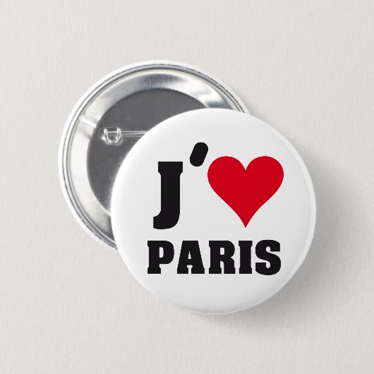 J´AIME PARIS BUTTON (Vorne & Hinten)